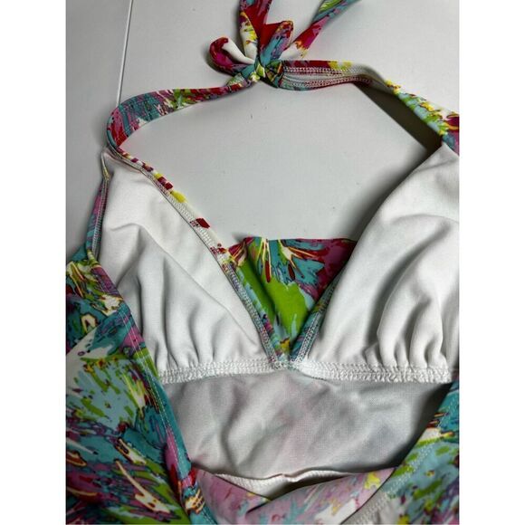 Kim Rogers Women's Ruffles Multicolor Size XL Swimwear Tankini Top - Picture 4 of 7